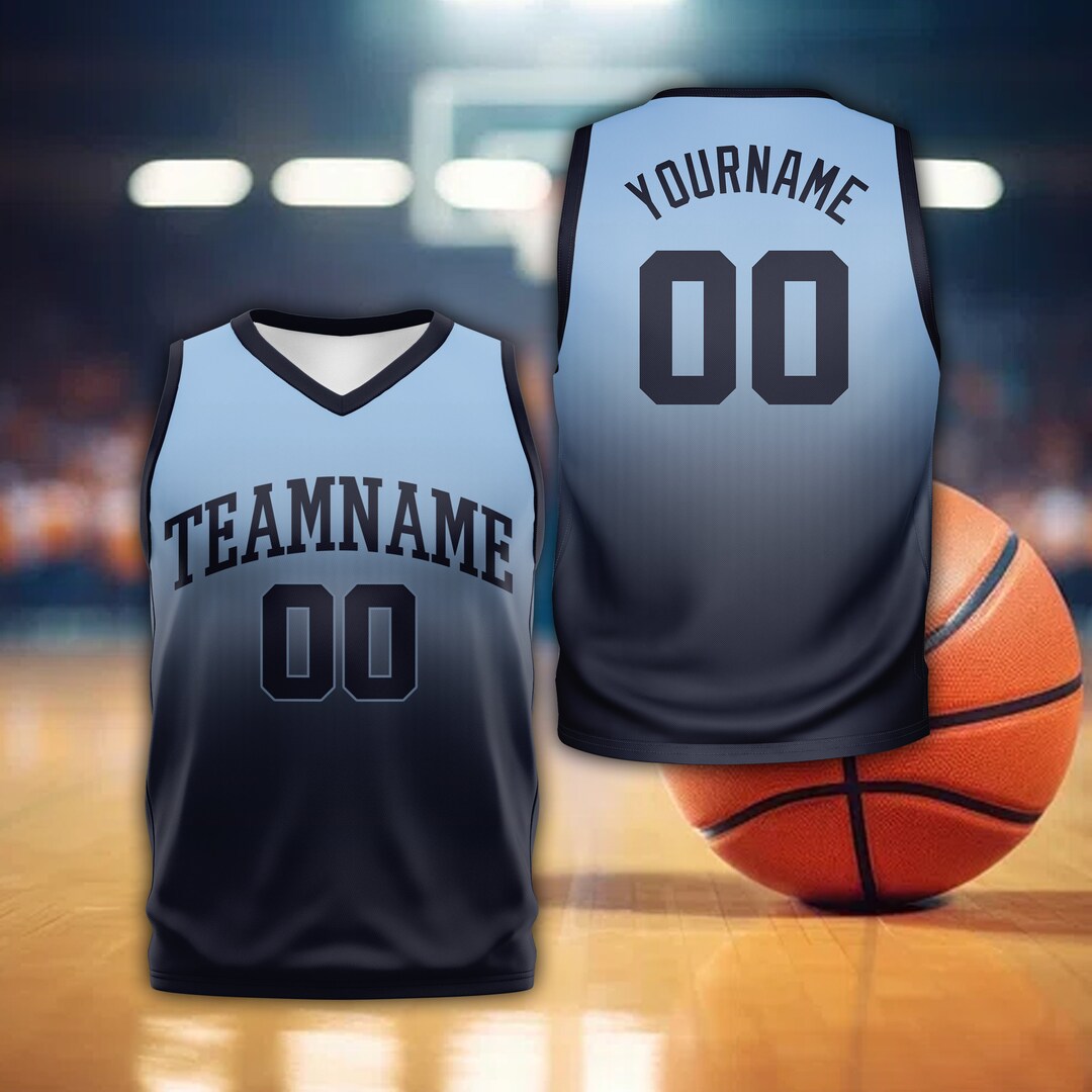 Custom Ombre Colors Basketball Jersey,personalized Kid Adult Basketball ...