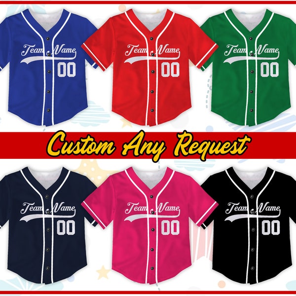 Custom Kids & Youth Baseball Jersey With Piping,Personalized Color Adult Jersey Game Day Outfit For American Baseball Lovers Baseball Player