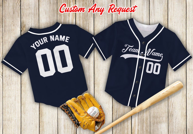 Custom Kids & Youth Baseball Jersey With Piping,personalized Color