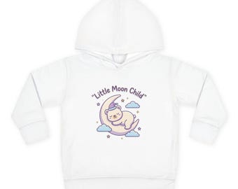Little Moon Child Toddler Hoodie | Cute Moon Baby Pullover