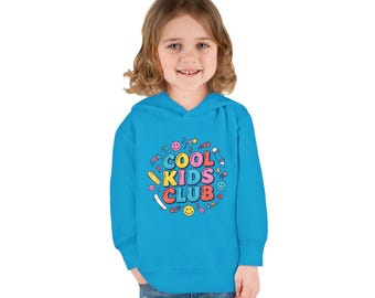 Cool Kids Club Toddler Hoodie | Cute Kid Graphic Pullover