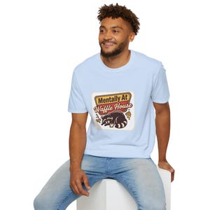 Mentally At Waffle House T-Shirt | Sleeping Raccoon, Retro Diner Graphic image 10