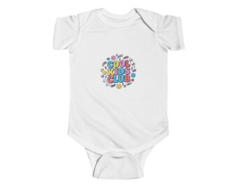 Cool Kids Club Infant Bodysuit | Colorful Kids Graphic Baby Onesie