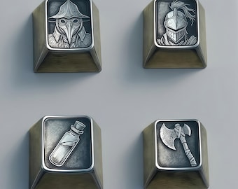 Copritasto personalizzato in titanio a tema Bloodborne