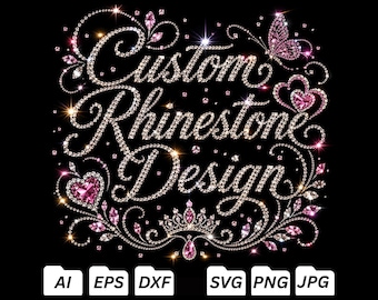 Custom Rhinestone Design Templates: All Sizes, Stone Sizes