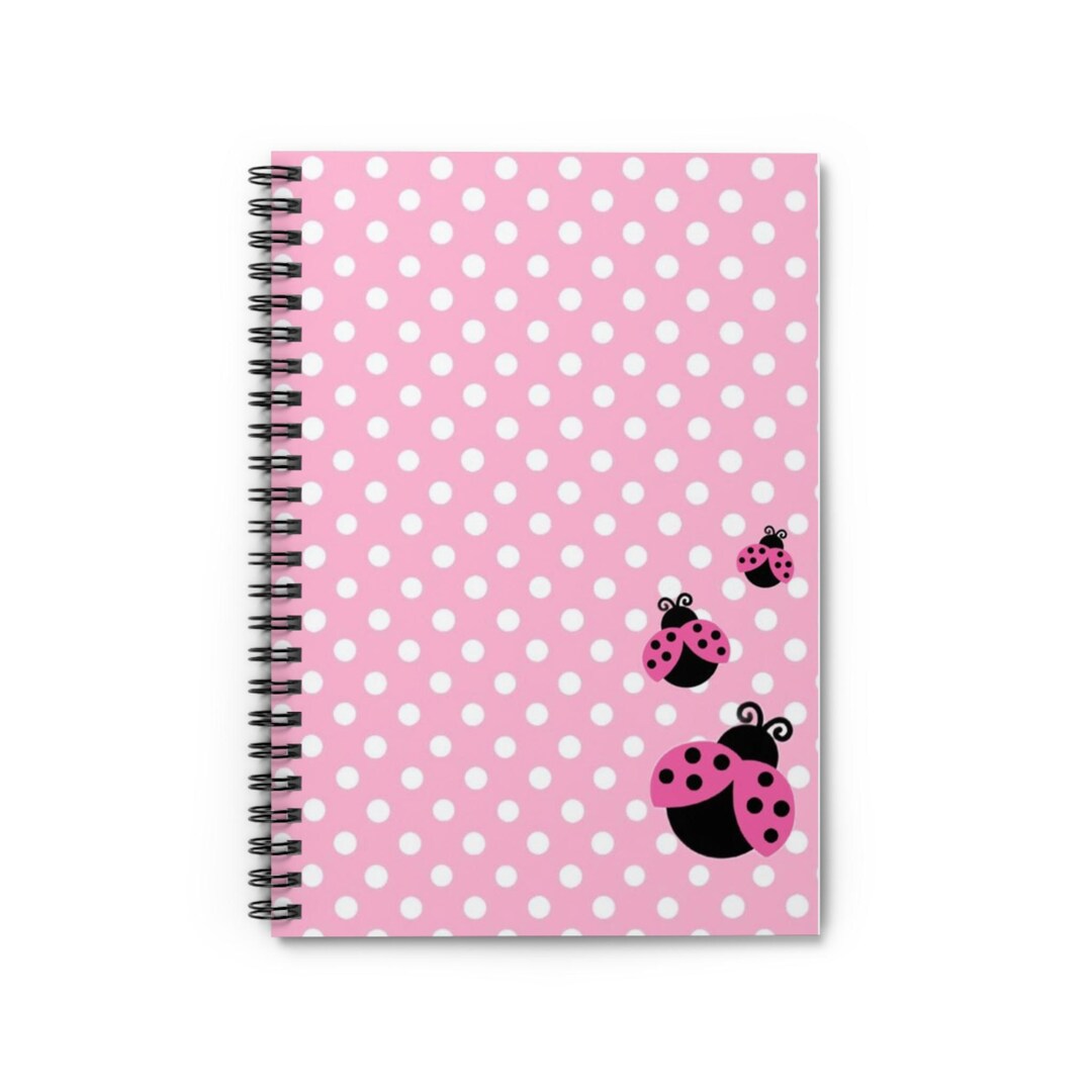 Ladybug Spiral Notebook - Ruled Line - Etsy