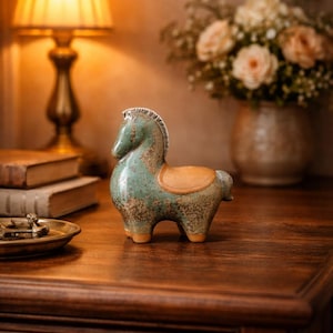 Handmade Ceramic Horse Statue – Lucky Home Decor