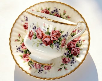 Vintage Paragon Teacup and Saucer – Pink Rose Floral Fine Bone China Set