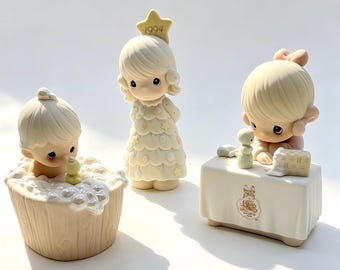 Lot of 3 Sweet vintage Precious Moments figurines