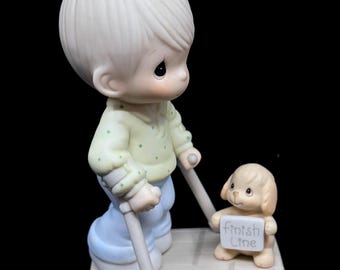 Vintage Precious Moments Limited Edition Figurine “Blessed Are They That Overcome 1988”