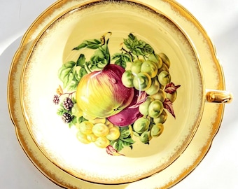 Vintage Royal Grafton Orchard Fruit Apple Teacup and Saucer