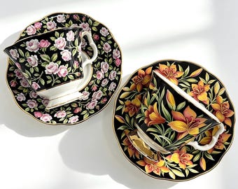 Set of 2 Vintage Royal Albert Provincial Flowers & Rose Garland | Cottagecore English Tea Party