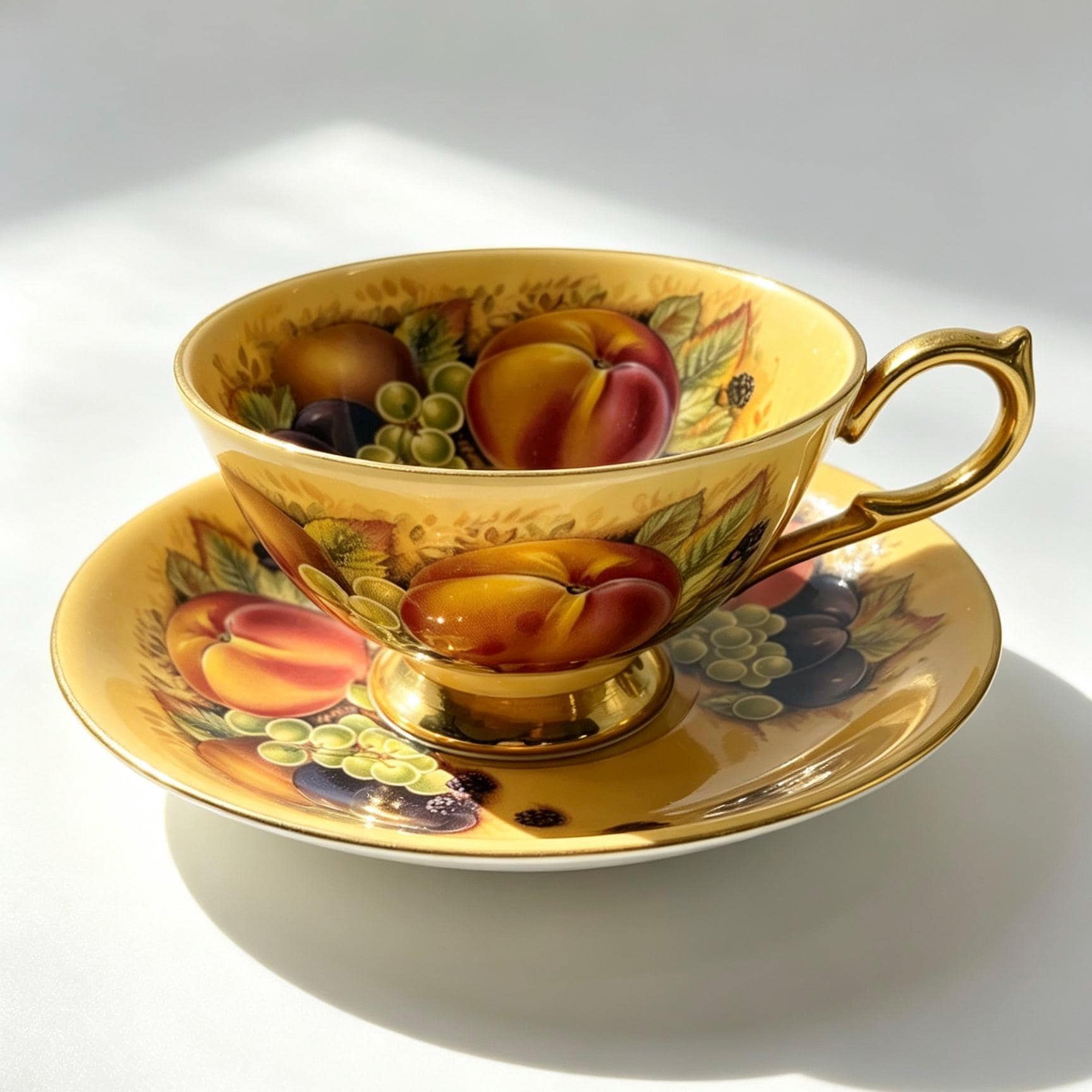 Aynsley Orchard Gold - Etsy