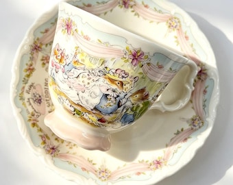 Vintage Royal Doulton Brambly Hedge The Wedding Bone China Teacup and Saucer 1987