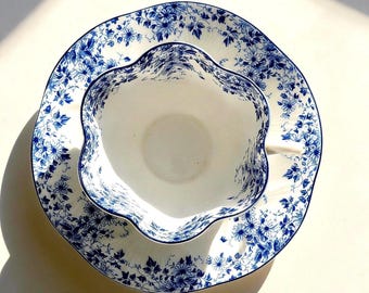 Vintage Shelley Dainty Blue Teacup and Saucer