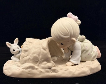 Vintage Precious Moments 1990 There’s a Light at the End of the Tunnel Figurine #521485