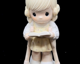 Vintage Precious Moments He Walks With Me Figurine 1987 Limited Edition