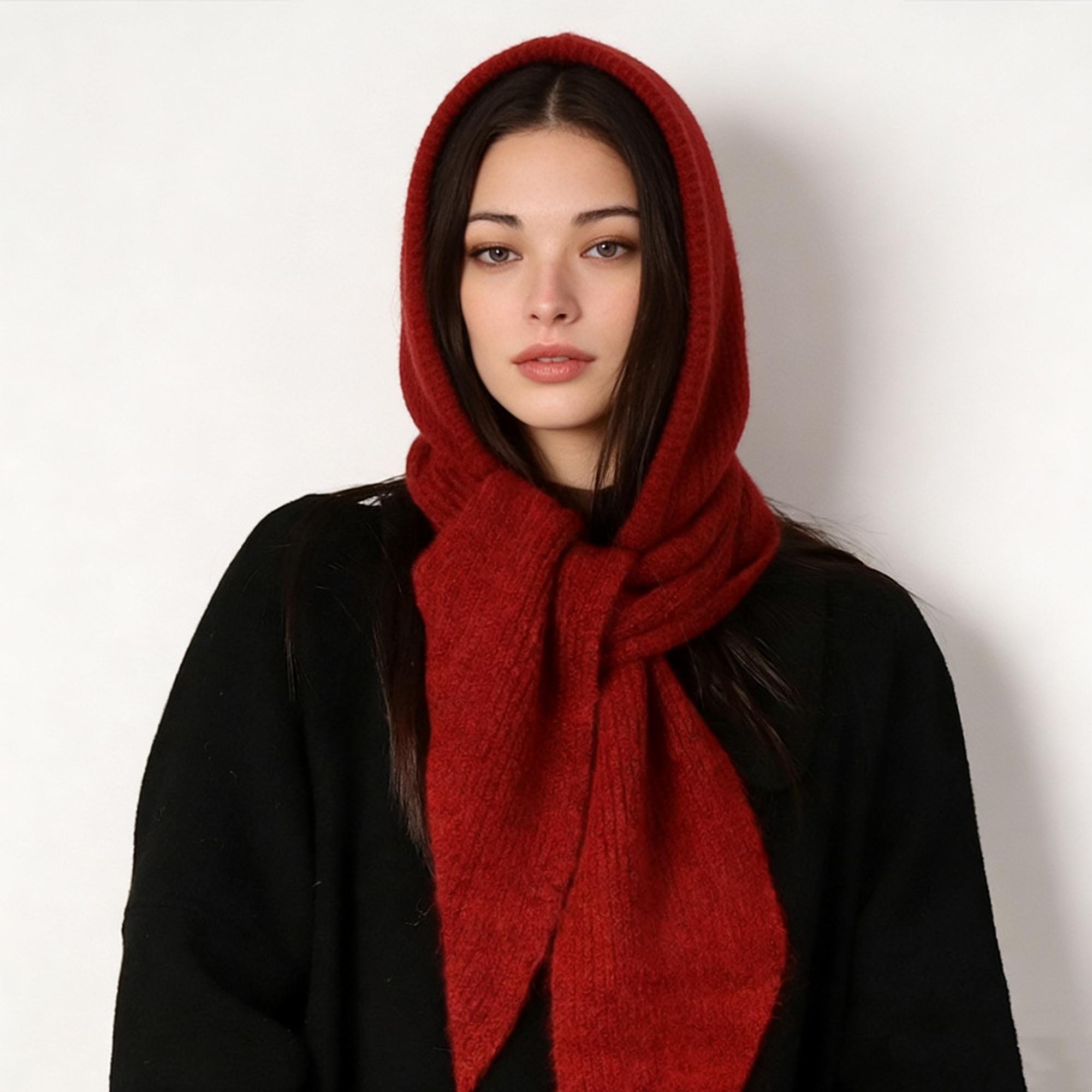 Dolce & Gabbana Black Knitted Sequin Hood Scarf Women\'s Hat DOLCE & GABBANA ?? WOMENS BLACK CASHMERE WINTER FASHION  main image 4