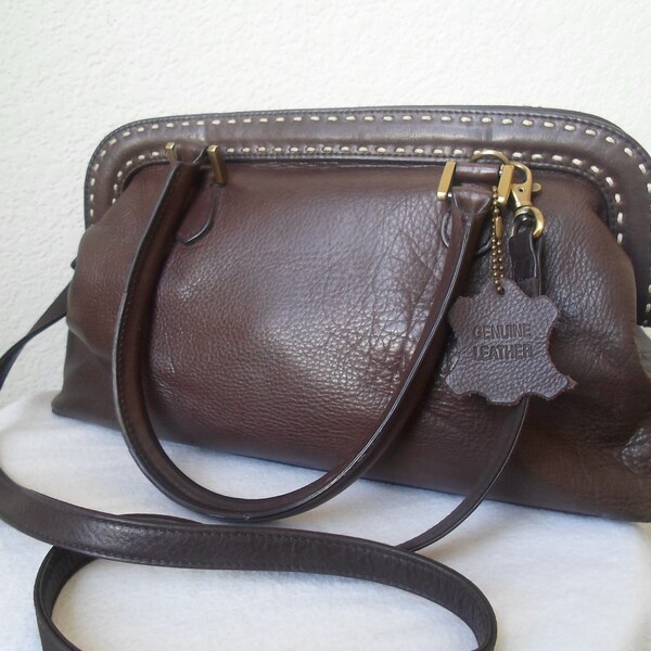 Giani Bernini Brown Leather Doctor Bag