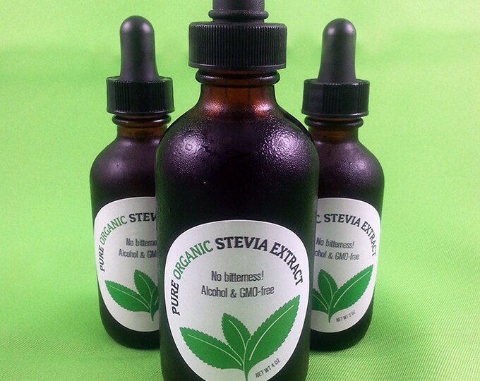 Organic Alcohol Free Stevia Extract 2 Oz or 4 Oz Etsy