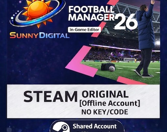 Football Manager 26 + Editor no Jogo + Coleção 2011-2024 | PC Steam com Guia