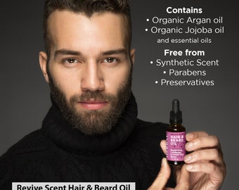 Revive Hair & Beard Oil, Moisturizing and Nourishing Beard Oil, Beard Conditioning Oil, Ora's Amazing Herbal