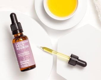 Lightweight Face Oil Serum, Calendula Herbal Moisturizer for Soft, Glowing Skin – Ora’s Herbal