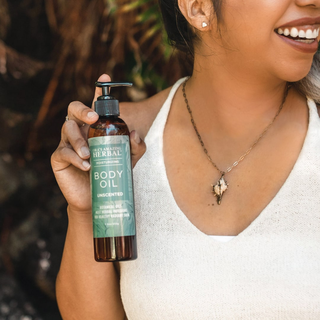 Unscented Body Oil Herbal Infused Skin Oil Ora's Amazing Etsy.de