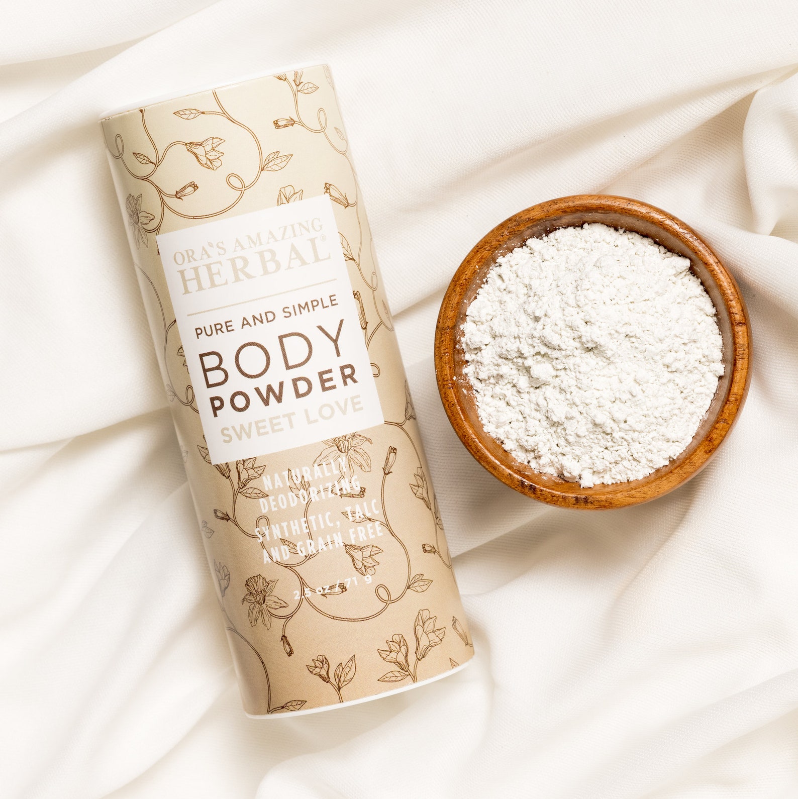 Sweet Love Body Powder, Talc Free Body Powder, Cornstarch Free Dusting