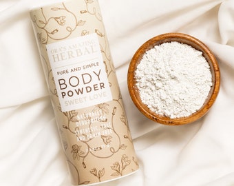 Polvos corporales Sweet Love, desodorante sin talco con aroma a vainilla para el control del olor – Ora’s Herbal