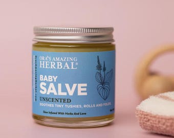 Ungüento de caléndula para bebés, bálsamo orgánico para la dermatitis del pañal, seguro para pañales de tela – Ora’s Herbal