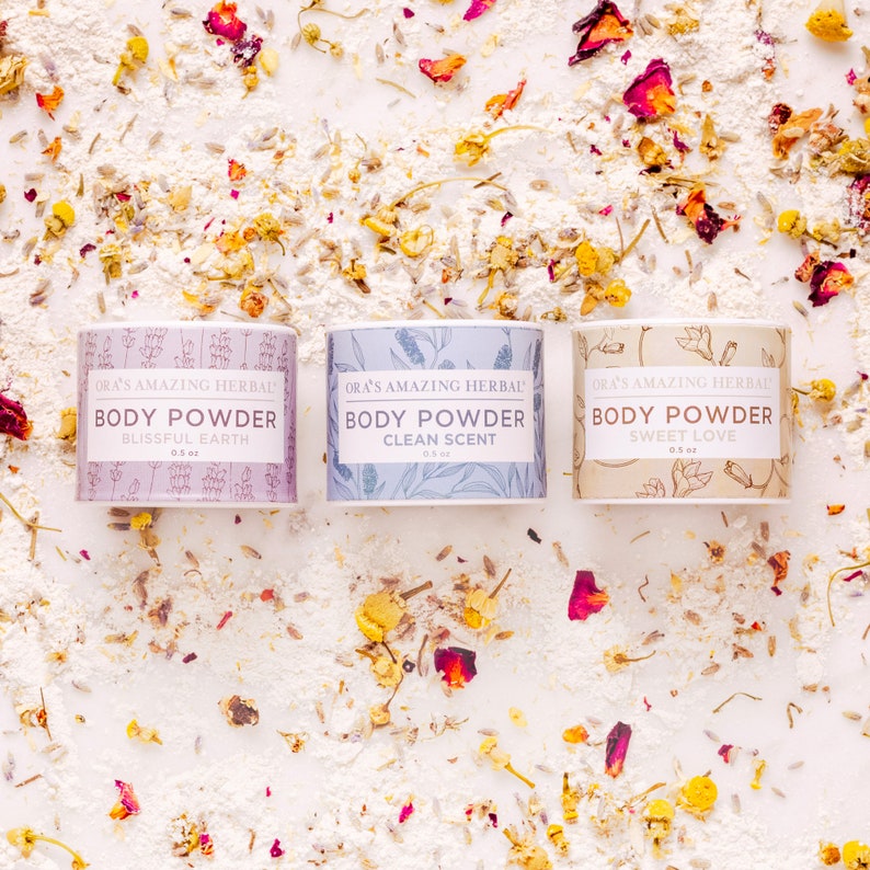 Body Powder Variety Set, Dusting Powder, Talc Free Body Powder, Natural