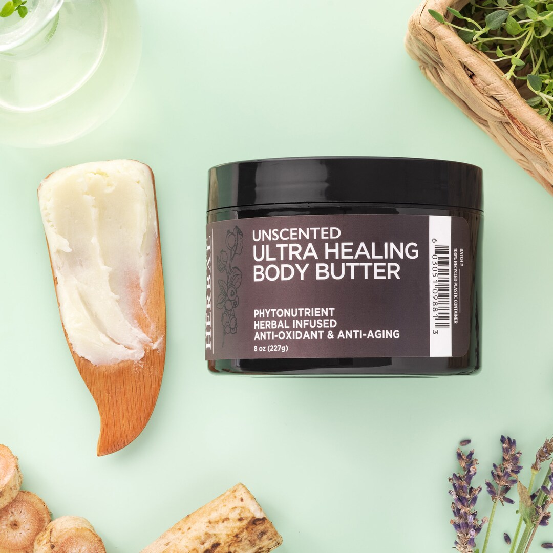 Ultra Healing Body Butter, Fragrance Free Moisturizer for Dry Skin