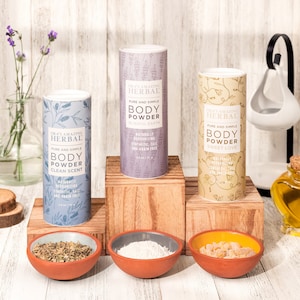 Body Powder Variety Set, Dusting Powder, Talc Free Body Powder, Natural Body Powder, Ora&#39;s Amazing Herbal, 2.5oz or 0.5oz
