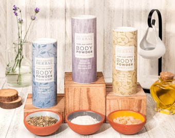 Body Powder Set, Talc-Free Dusting Powder for Fresh, Dry Skin – Ora’s Herbal