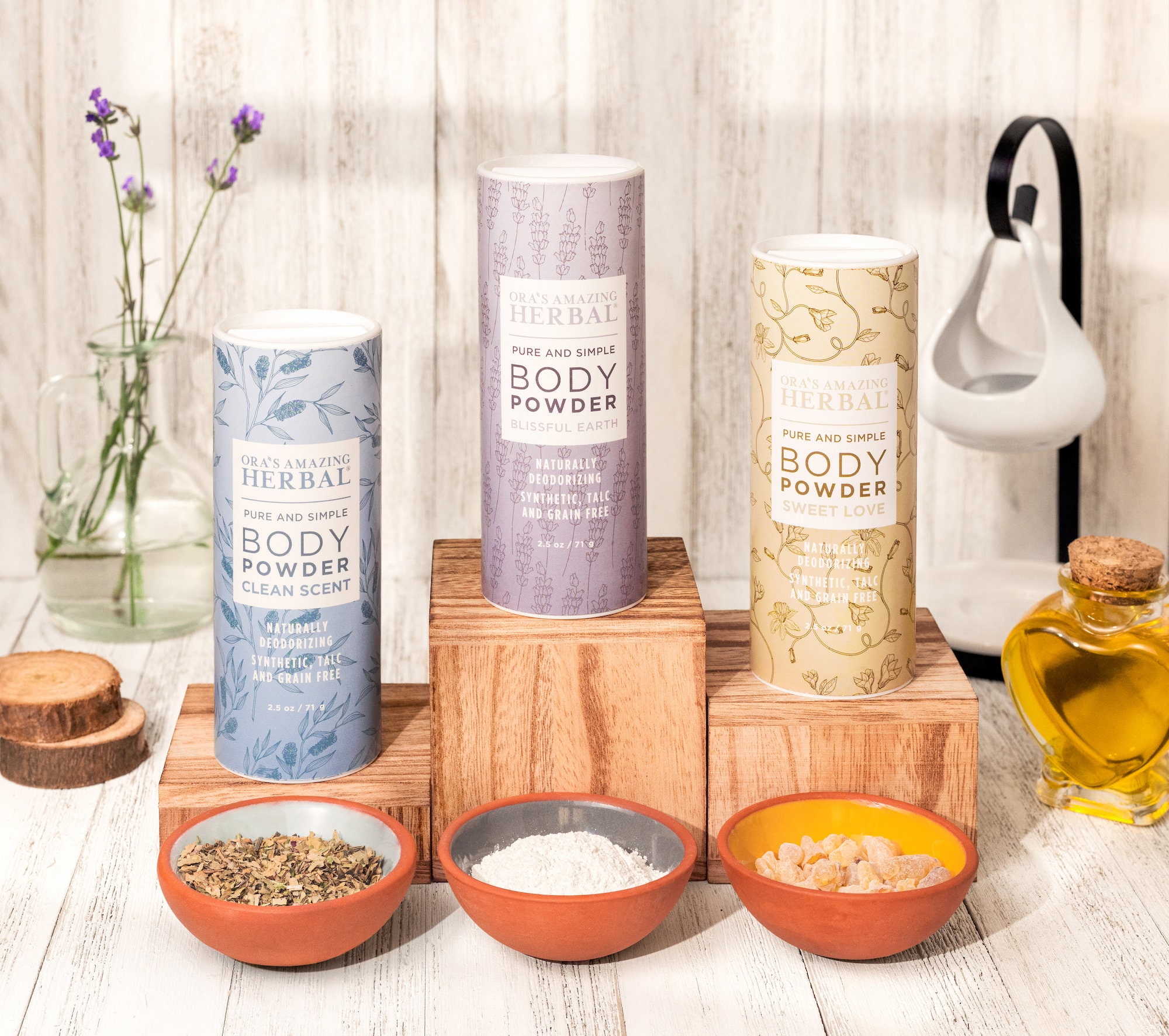 Body Powder Variety Set, Dusting Powder, Talc Free Body Powder, Natural ...