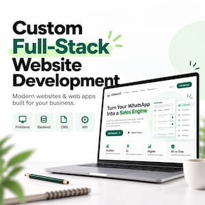Custom Website Design & Web Development | Business Website, Landing Page, E-commerce Website and Full Stack Web App