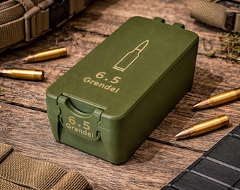 6.5グレンデル弾50発入り弾薬箱｜3Dプリント製タクティカル収納ケース