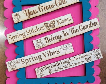 Set de table rectangulaire pour patrons de printemps et de Pâques