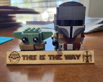 Star Wars Mandalorian This is the Way Pattern Place Keeper Rectangle