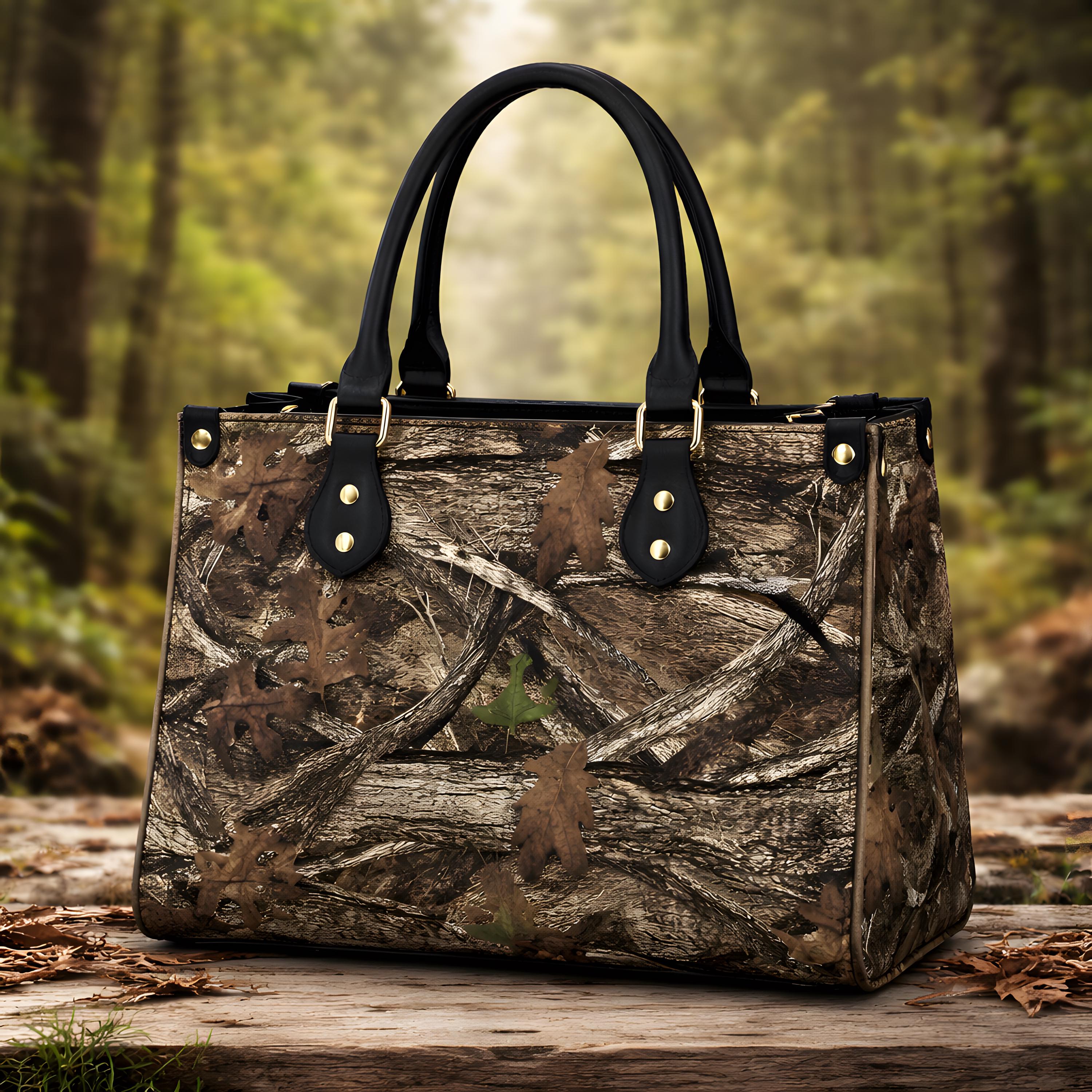 Camo Leather Bag - Etsy Canada