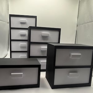 Organizador de cajones modular moderno / Unidad de almacenamiento de escritorio minimalista