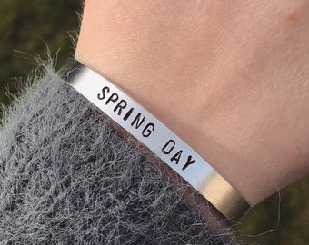 BTS Pulsera del Día de la Primavera Alas Ejército Bangtan Kpop Pulsera de Puño de Oro de Plata Hecho a Mano Jungkook RM V Jimin Suga Jin JHope Regalo de Música Coreana