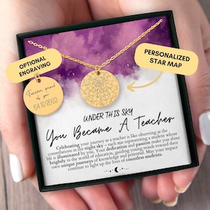 Lehrer Graduierung Geschenk für sie, neue Lehrer Geschenk, Lehrer Halskette, in meiner Lehrer Ära, Lehrer Absolvent Geschenk, personalisierte Geschenk, Weihnachten