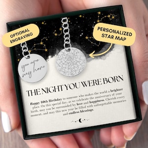 Cadeau du 80e anniversaire pour lui, carte des étoiles personnalisée par date, carte du ciel personnalisée, cadeau du 80e anniversaire, porte-clés personnalisé, cadeau pour papa, pour les hommes
