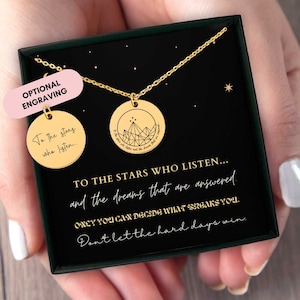 ACOTAR Necklace, Personalized ACOTAR Merch, Throne Of Glass, ACOTAR Jewelry, Acotar Gift, Bookish Gift, City Of Starlight, Book Lover Gift