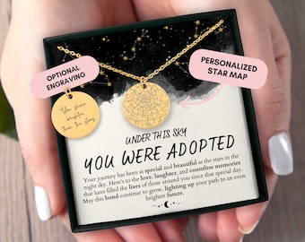Adoption Gifts, Adoption Necklace, Adoption Jewelry, Personalized Gift, Adoption Day Gift, Christmas Gift, Gift For Adoption, Custom Gift