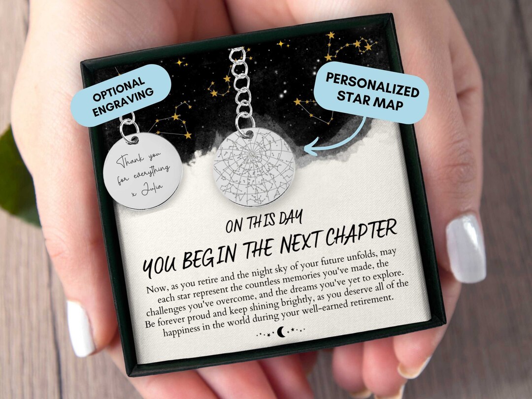 Retirement Star Note Retirement Gift for Men, Gift for Him, Personalized Retirement Gift ...