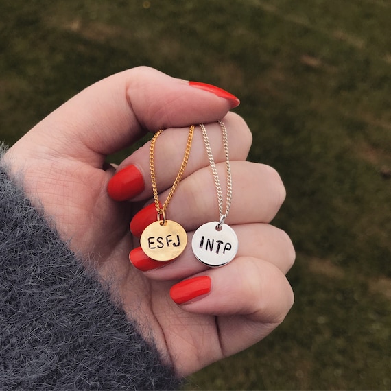 Mbti Myers Briggs Personality Type Necklace Infj Intj Intp Etsy
