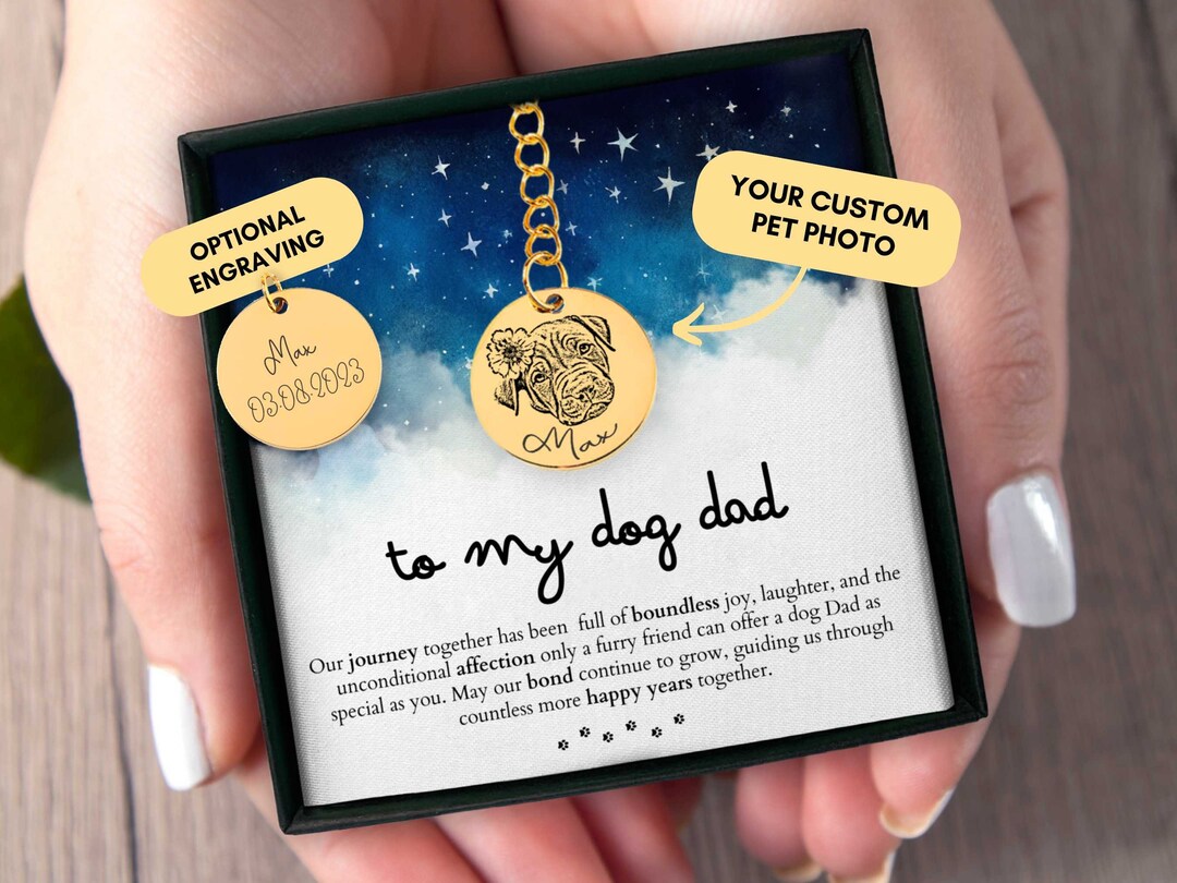 Custom Dog Dad Keychain, Dog Dad Gift, Engraved Pet Photo Keychain, Dog — free download